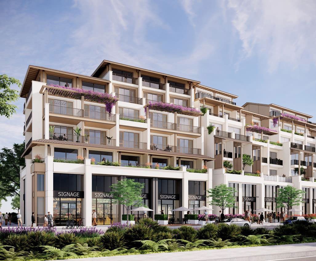 Nhà phố Sun Cosmo Residence Đà Nẵng tọa lạc ngay chân cầu Trần Thị Lý.