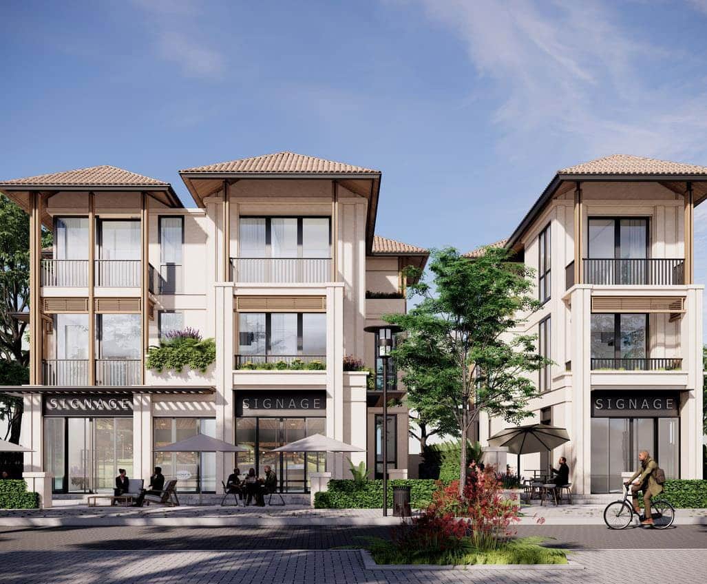 Biệt thự Sun Cosmo Residence với lối thiết kế thuận tiện vừa để ở, vừa để kinh doanh.